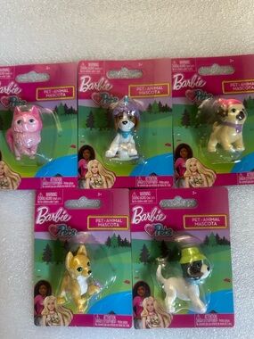 Barbie Small Pet Figures lot of 5